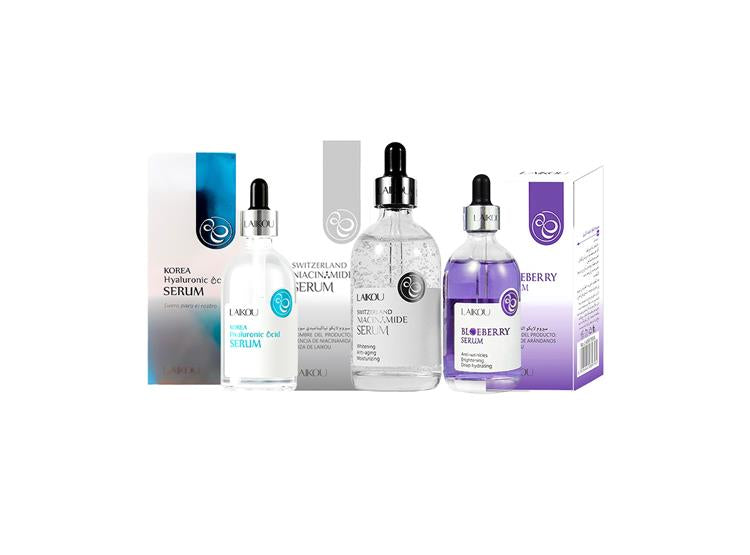 Serum De Ácido Hialurónico 100ml + Blueberry 100ml + Switzerland Niacinamide 100ml