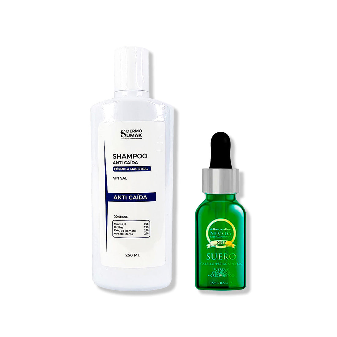 SHAMPOO ANTICAIDA SIN SAL 250ML + SUERO DE BIOTINA Y ROMERO 15ML