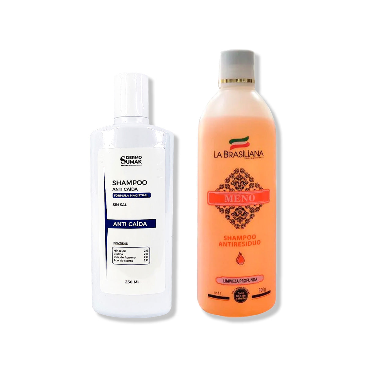 SHAMPOO ANTICAIDA SIN SAL 250ML + SHAMPOO ANTIRESIDUO 500ML