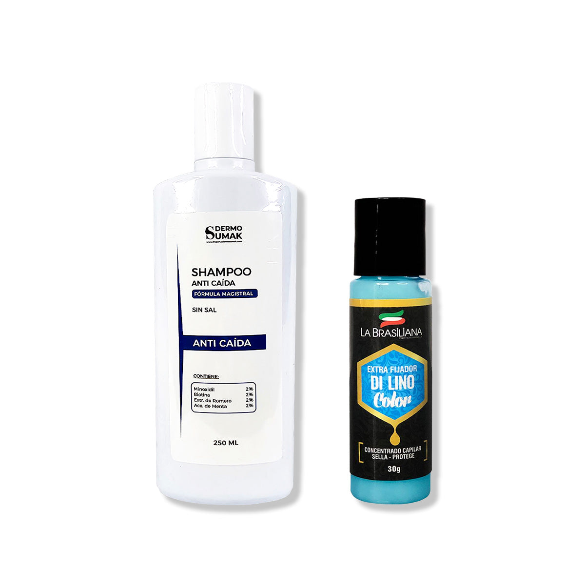 SHAMPOO ANTICAIDA 250ML + CONCENTRADO CAPILAR EXTRA FIJADOR 30GR