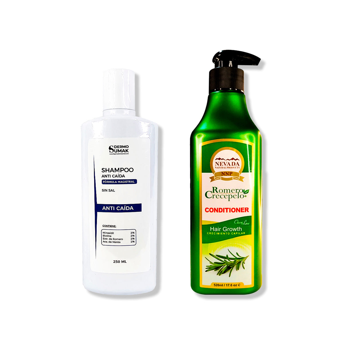 SHAMPOO ANTICASPA SIN SAL 350ML - DERMO SUMAK | SHAMPOO ROMERO SIN SAL 500ML - VENA | TÓNICO CAPILAR ROMERO 120ML - VENA