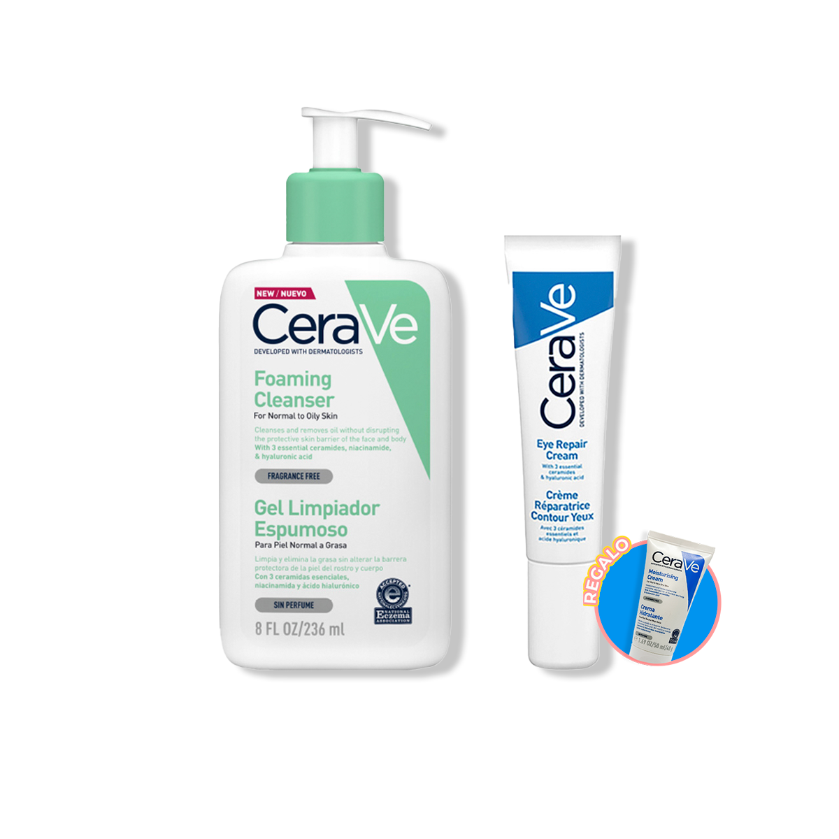 DUO Cerave Limpieza y cuidado para el contorno de ojos 236ml