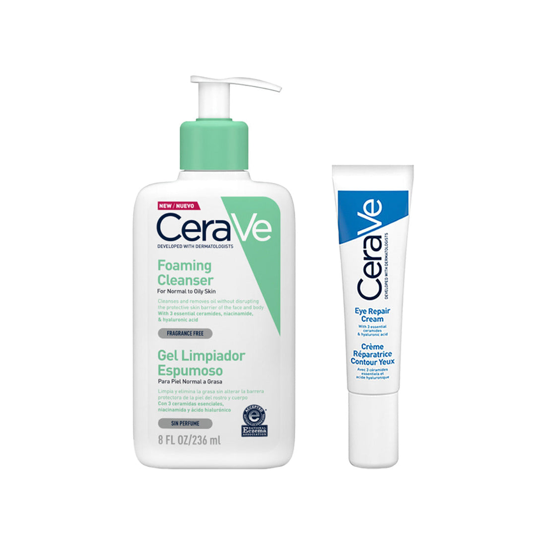 DUO Cerave Limpieza y cuidado para el contorno de ojos 236ml