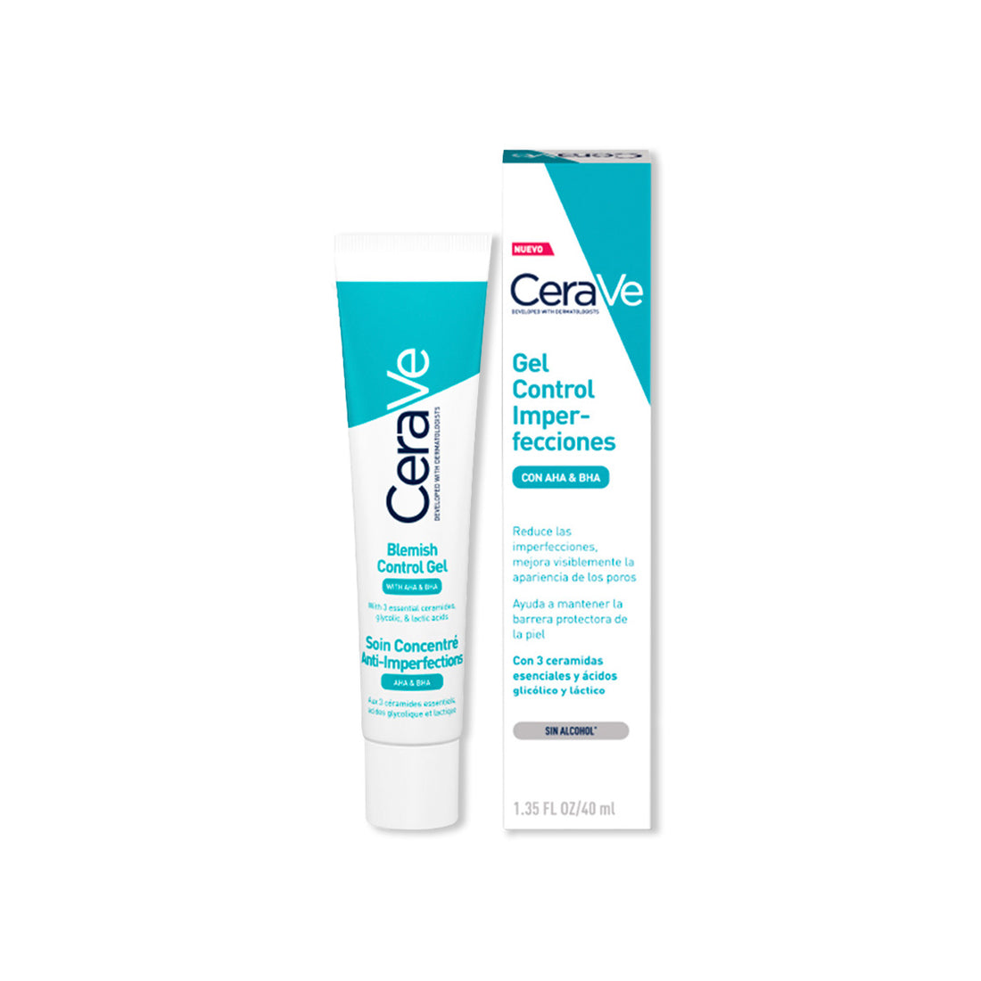 Cerave Blemish Control 40ml + Gel Limpiador 236ml + Serum Retinol 30ml