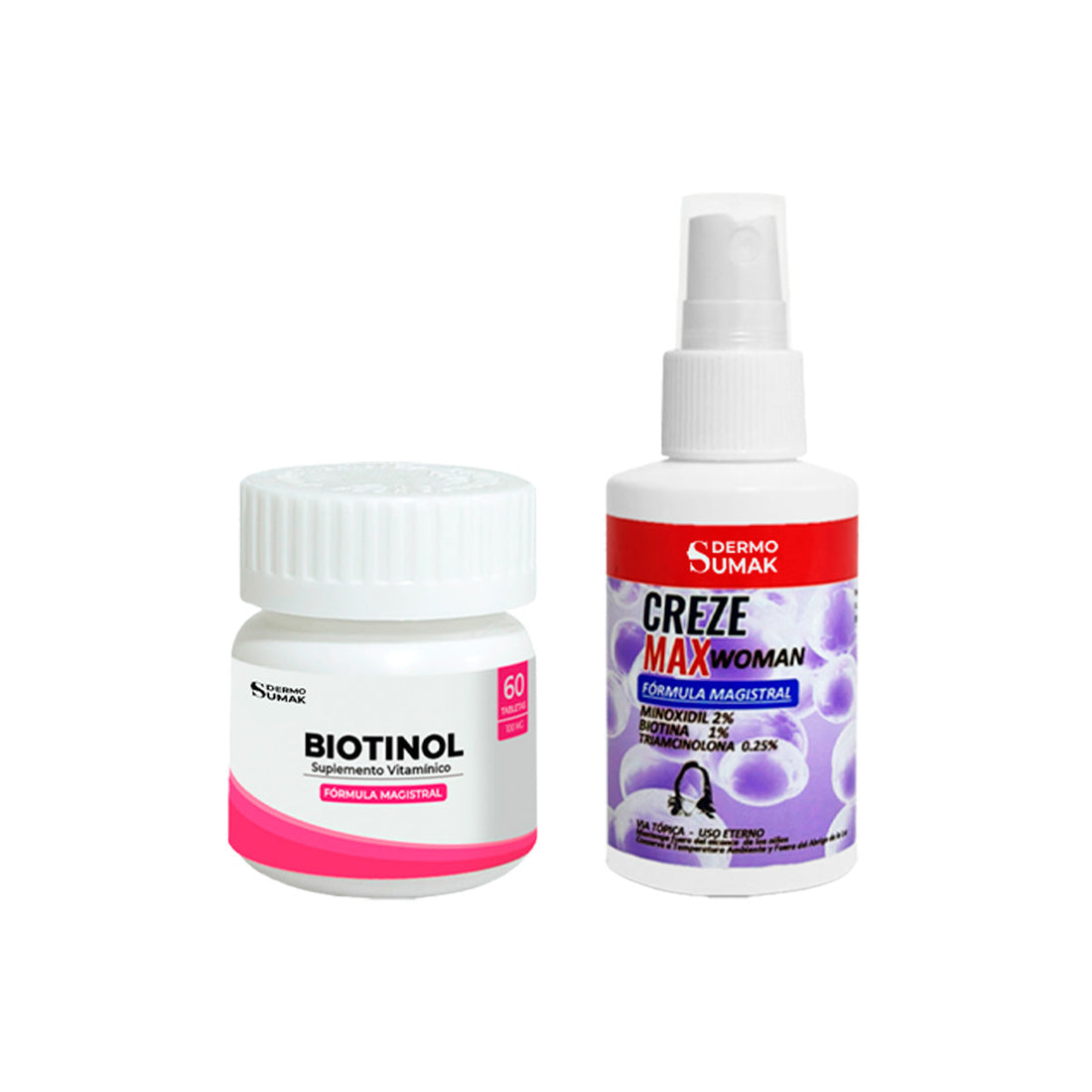 Biotina Y Loción MINOXIDIL MUJER 60ml