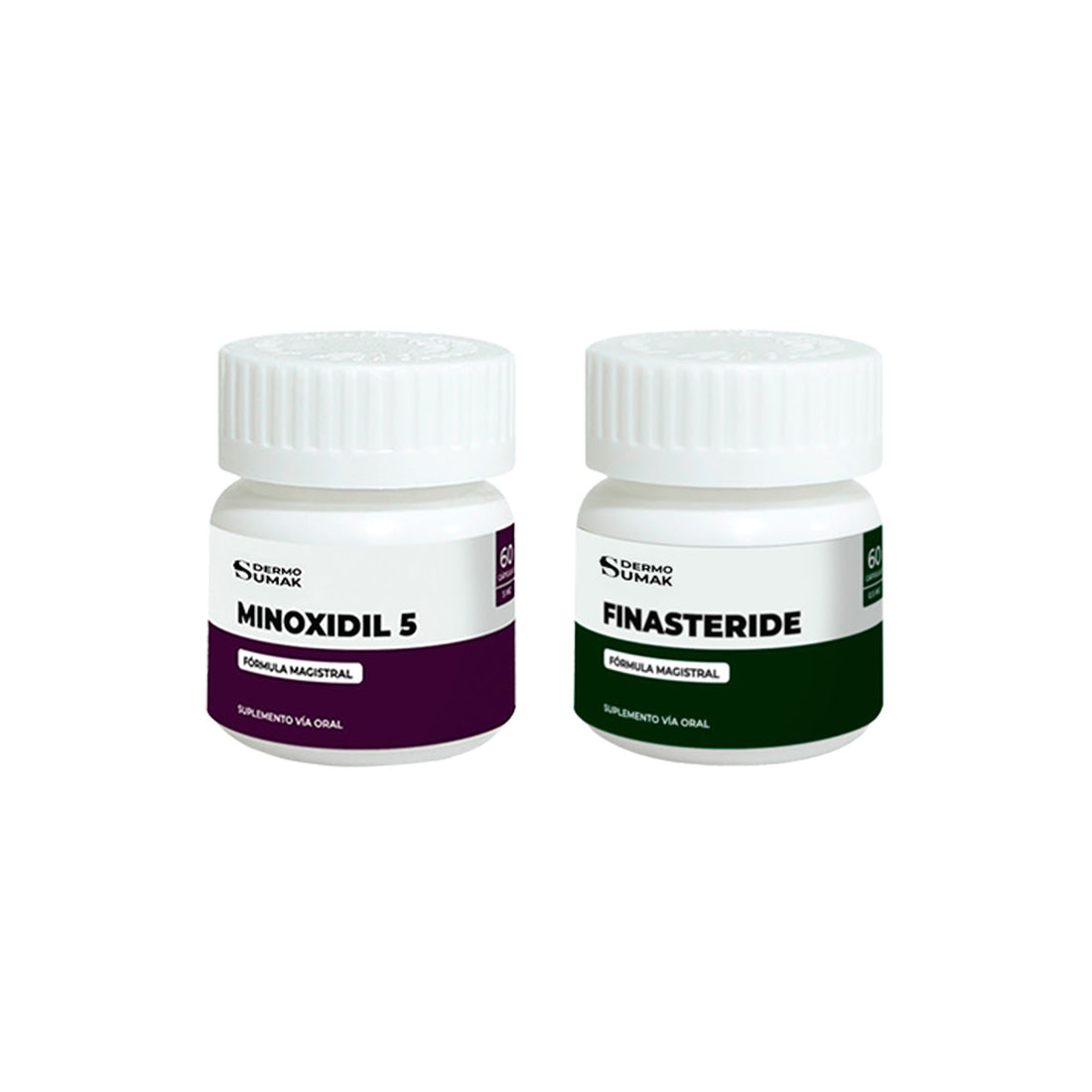 MINOXIDIL 5MG 60 CAPS Y Finasteride 1mg x 60 Cápsulas