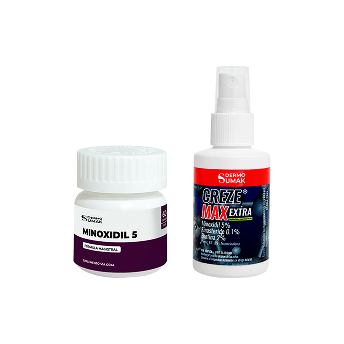 CRECIMIENTO CAPILAS LOCION EXTRA Y CAPSULA MINOXIDIL 5 MG