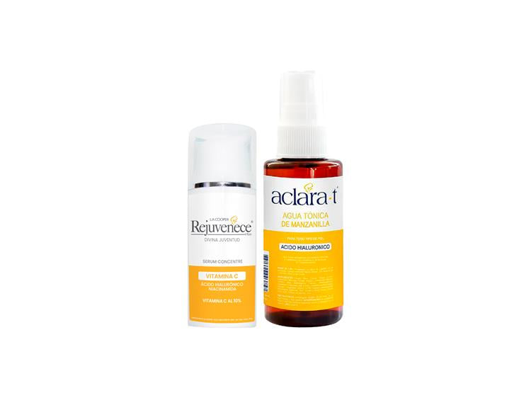 Serum Concentre Vitamina C al 10% 30Gr + Agua tónica de Manzanilla 60ml