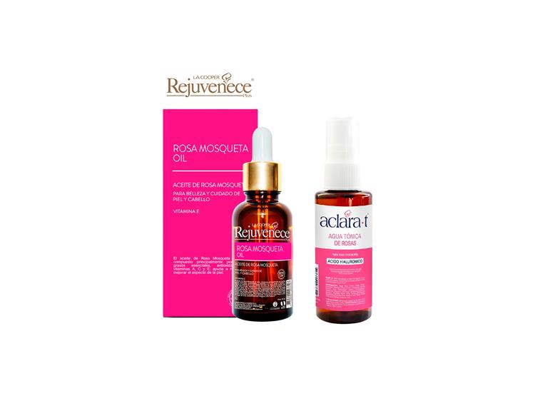 Agua tónica de rosas 60ml + Aceite De Rosa Mosqueta 30ml