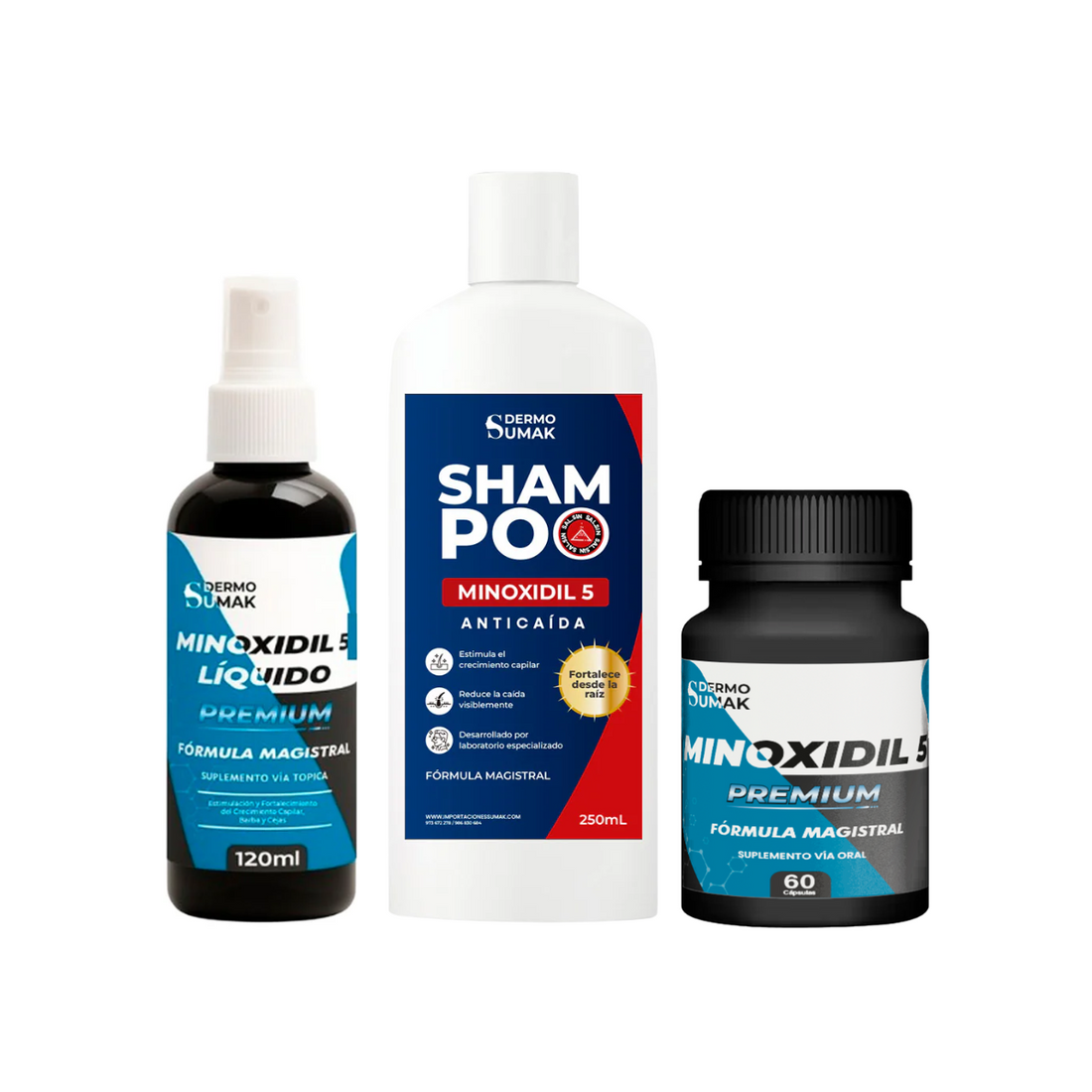 SUPER COMBO PARA EL CRECIMIENTO CAPILAR DERMO SUMAK