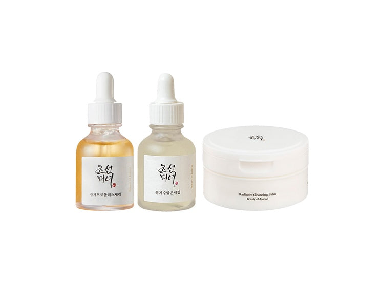 Glow Deep Rice+Alpha Arbutin30ml + Glow Serum:Propolis+Niacinamide30ml+Radiance Cleansing100ml