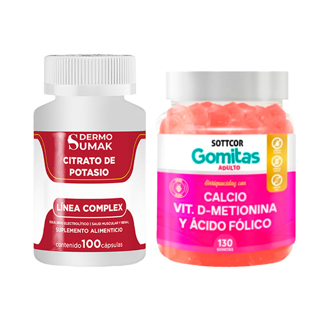 Citrato Complex 100 Cap - Dermo Sumak+Gomitas de Calcio