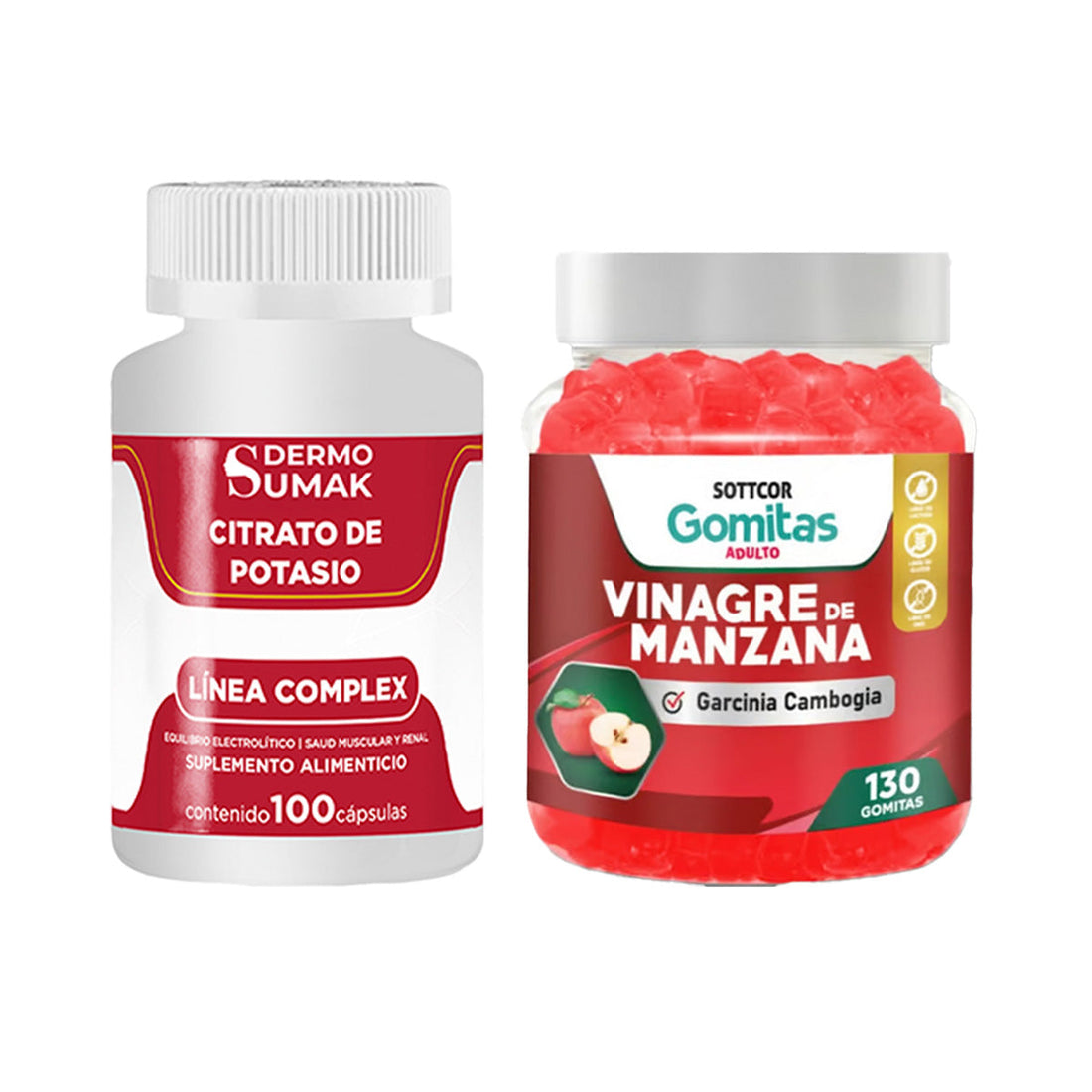 Citrato Complex 100 Cap - Dermo Sumak|Gomitas de Vinagre de Manzana
