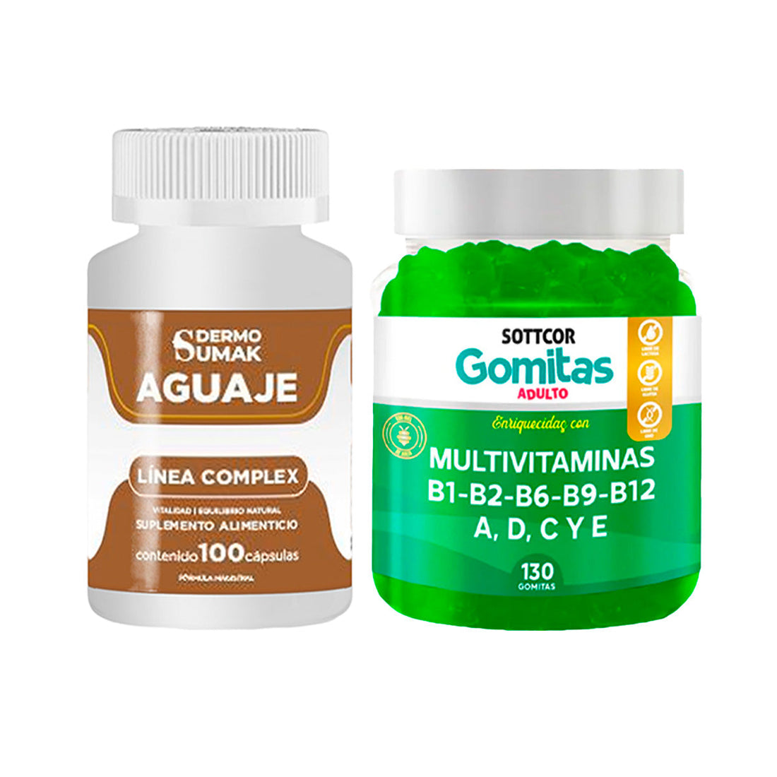 Aguaje Complex 100 Cap - Dermo Sumak|Gomitas Multivitaminas adulto