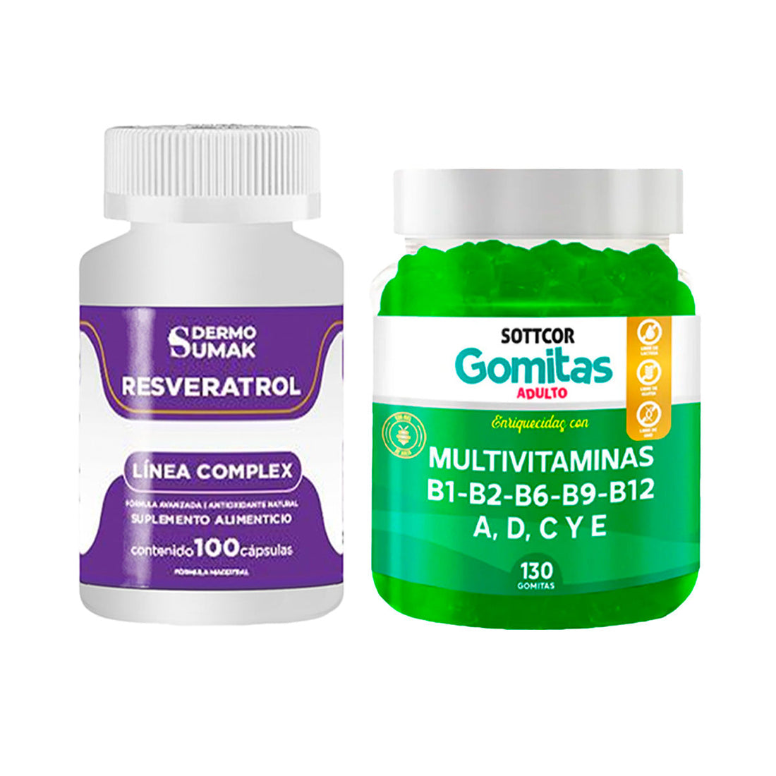 Resveratrol Complex - 100 Cap - Dermo Sumak|Gomitas Multivitaminas adulto
