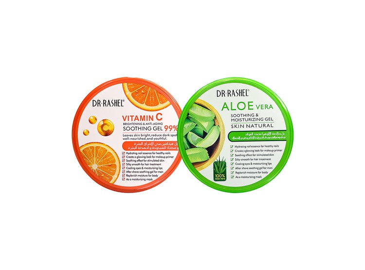 Gel Calmante Aloe Vera + Gel Calmante Vitamina C 300Gr Dr Rashel