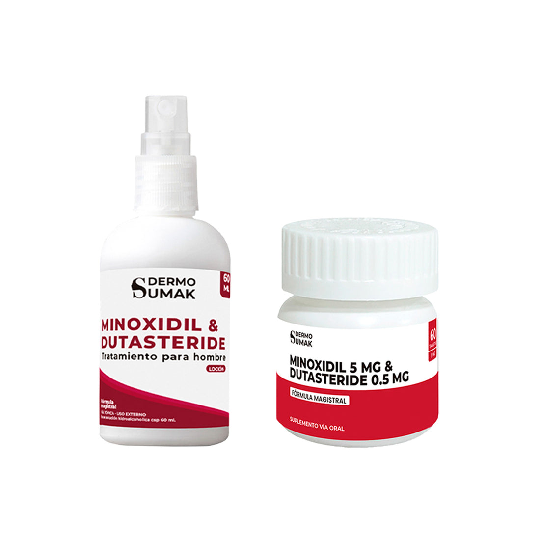 DUO Capilar: Cápsulas 60u + Loción 60mL – Minoxidil & Dutasteride
