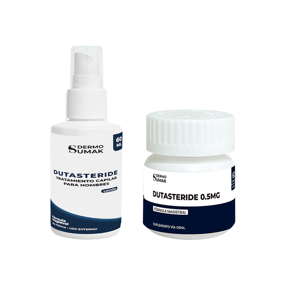 Loción Dutasteride 0.5% 60ml + Dutasteride 0.5MG 60 Cápsulas - Dermo Sumak