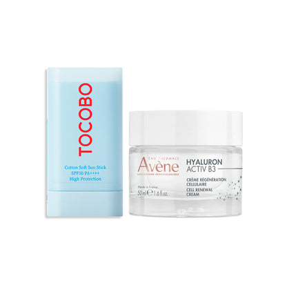 Barra Solar Spf 50 - Tocobo Cootton 19Gr|AVENE HYALURON ACTIV B3 CREMA 50 ML