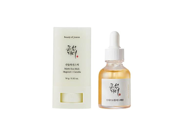 Matte Sun Stick Mugwot + Camelia Spf 50+ 18 Gramos - Beauty Of Joseon|GLOW SERUM : PROPOLIS + NIACINAMIDE – BEAUTY OF JOSEON 30 ML