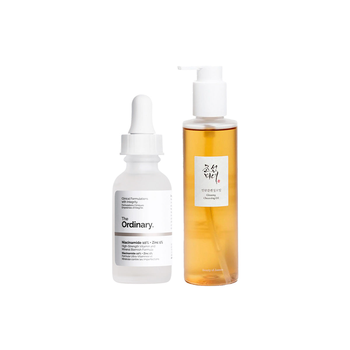 Serum Niacinamide 10% Zinc 1% The Ordinary 30ml|Ginseng Cleansing Oil Beauty Of Joseon 210ml