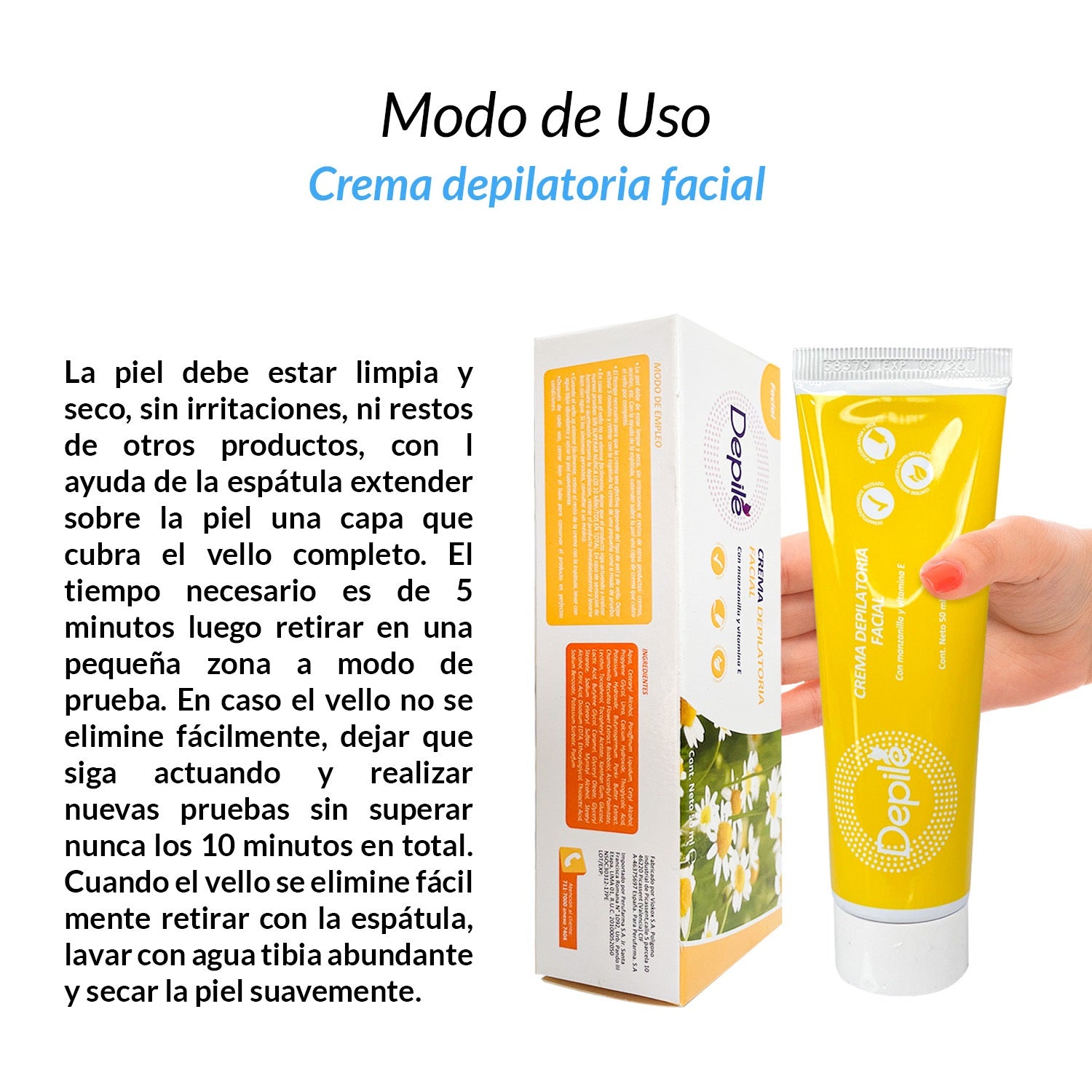 COMBO - Crema depiladora facial Depilé + Crema Facial de Colágeno NNP