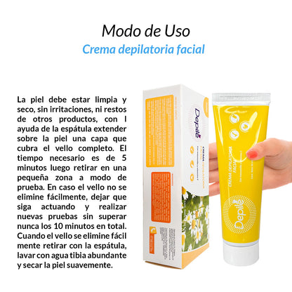 COMBO - Crema depiladora facial Depilé + Crema Facial de Colágeno NNP