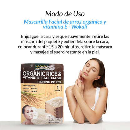 COMBO - Exfoliante + crema facial + mascarilla de arroz - Fruit of the wokali