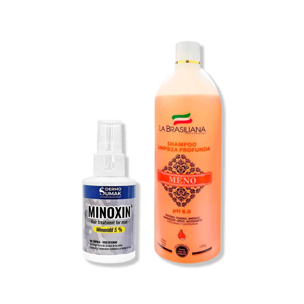 LOCIÓN MINOXIN 60ML + SHAMPOO ANTIRESIDUO 1LT