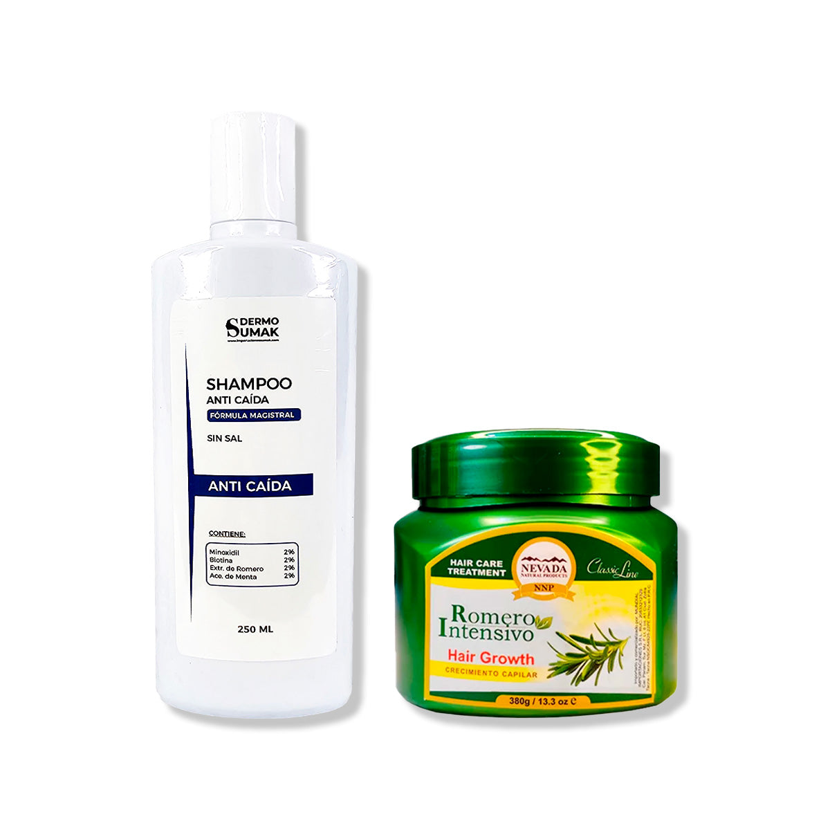 SHAMPOO ANTICAIDA SIN SAL 250ML + CREMA CRECIMIENTO CAPILAR 380GR