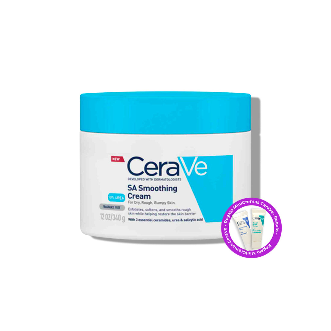 CeraVe Crema Hidratante con úrea SA Smoothing Cream 340g