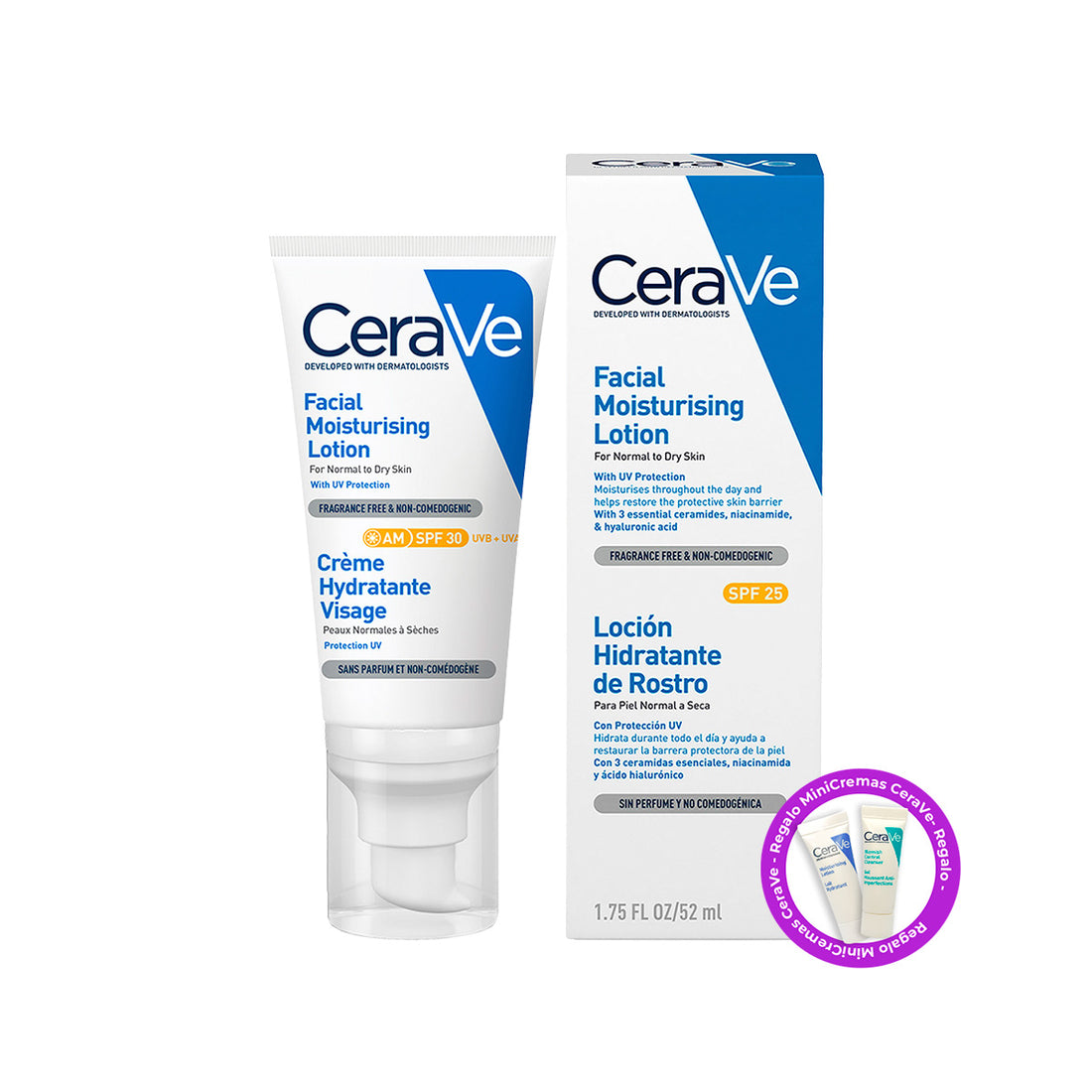 CeraVe Crema Hidratante Facial SPF 30 AM 52ml