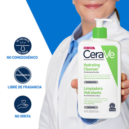 CeraVe Crema Limpiadora Hidratante Hydrating Cleanser 236ml