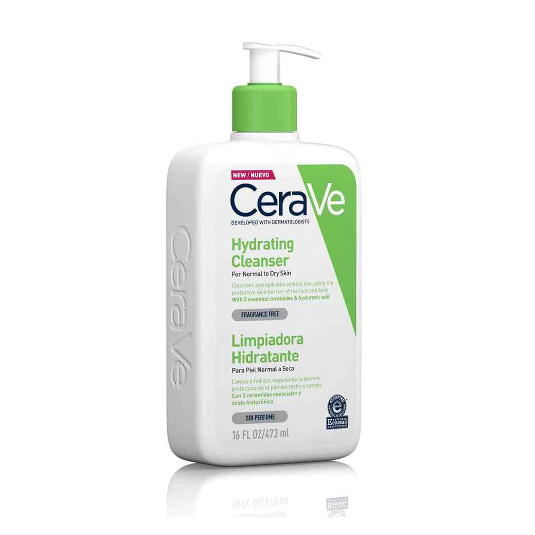 CeraVe Crema Limpiadora Hidratante Hydrating Cleanser 473ml + REGALO MOISTURISING LOTION 5ML