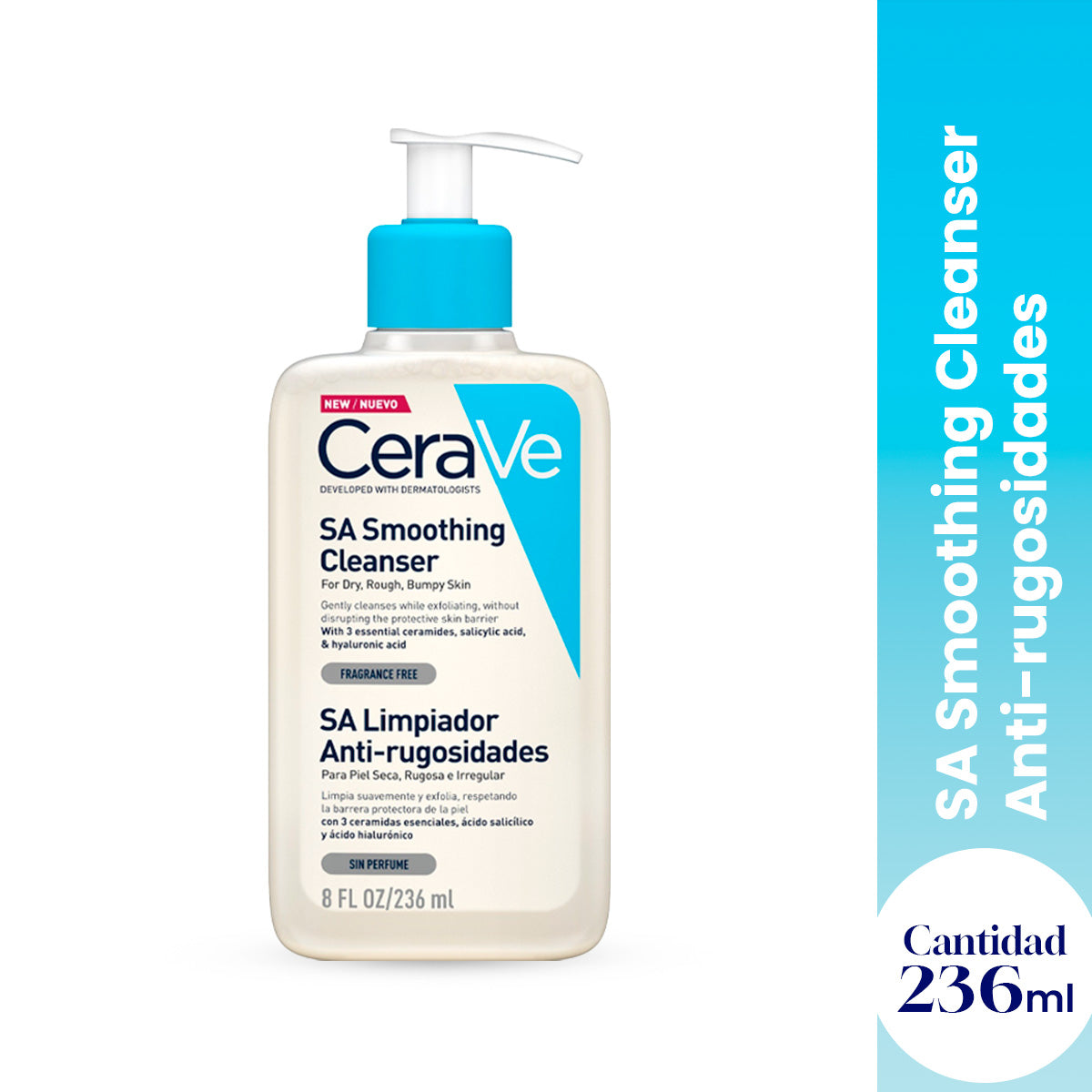 CeraVe Limpiador Suavizante SA Smoothing Cleanser 236ml
