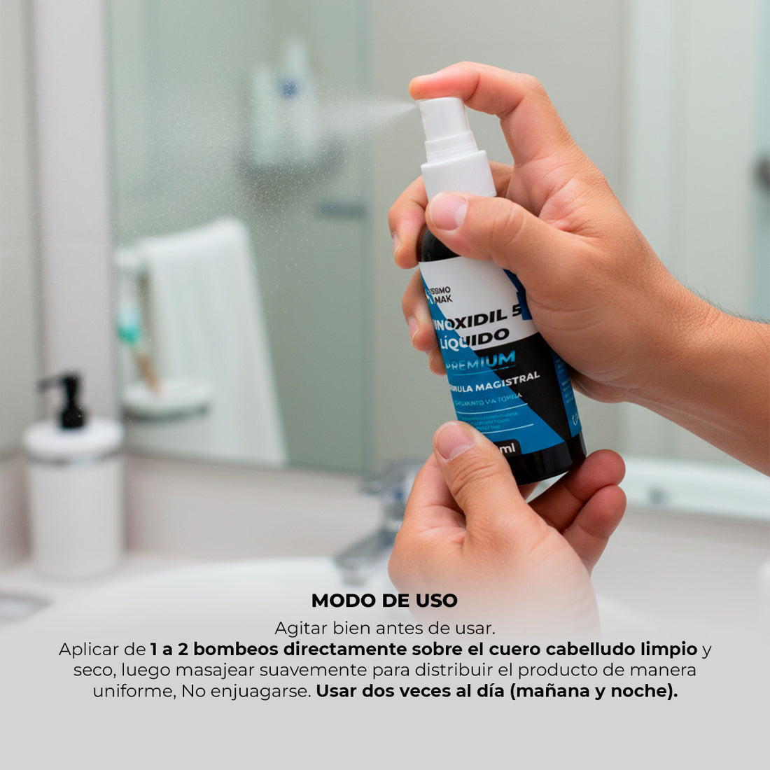 LOCION MINOXIDIL PREMIUN 5%  LIQUIDO 120ML - DERMO SUMAK