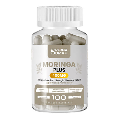 Moringa Plus+ 400mg Dermo Sumak +  REGALO PASTILLERO