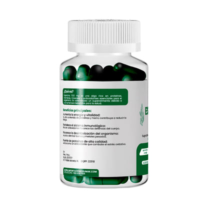 Espirulina Plus+ 500mg Dermo Sumak + REGALO PASTILLERO