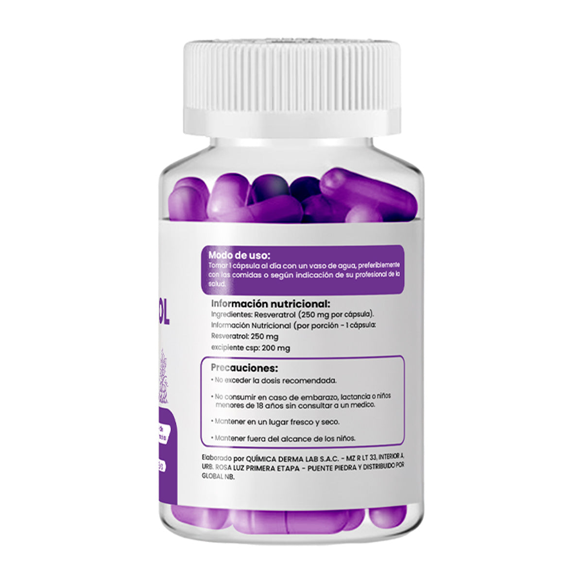 DERMO SUMAK – SUPLEMENTO ANTIOXIDANTE – RESVERATROL PLUS+ – 250mg + REGALO PASTILLERO