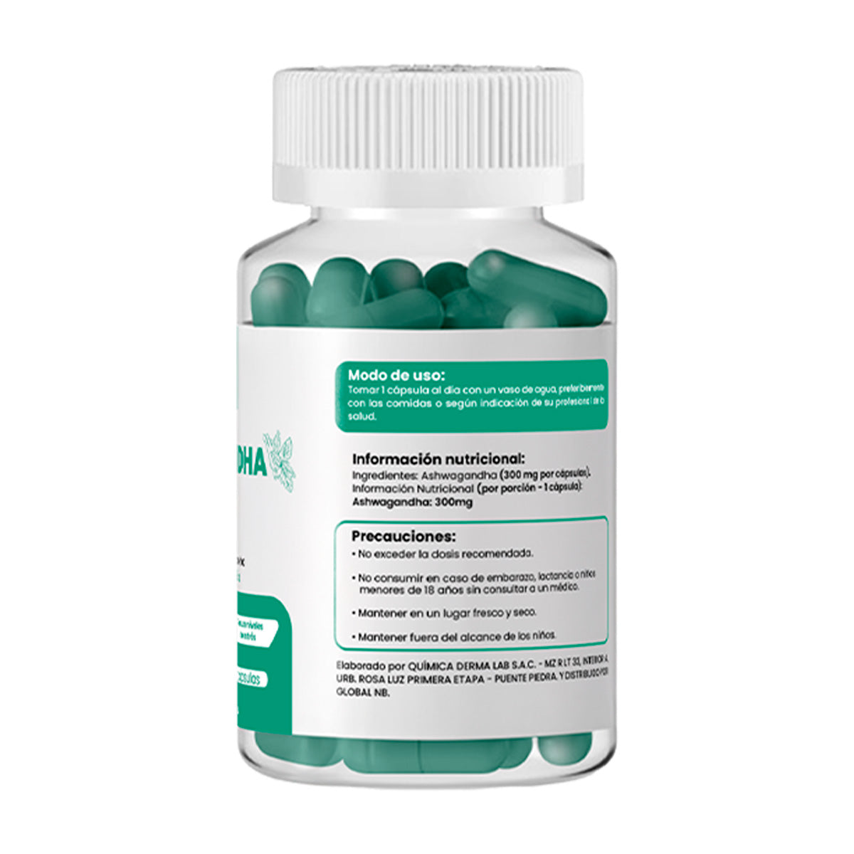 DERMO SUMAK – SUPLEMENTO PARA ESTRÉS, ENERGÍA Y BIENESTAR MENTAL – ASHWAGANDHA PLUS+ – 100 CÁPSULAS + REGALO PASTILLERO
