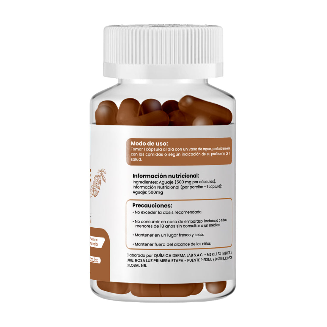 DERMO SUMAK – SUPLEMENTO PARA PIEL SALUDABLE Y BIENESTAR FEMENINO – AGUAJE PLUS+ – 100 CÁPSULAS +  REGALO PASTILLERO