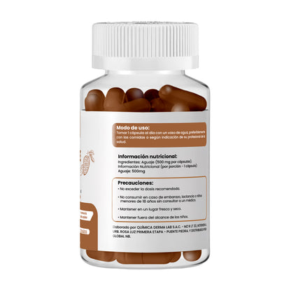 DERMO SUMAK – SUPLEMENTO PARA PIEL SALUDABLE Y BIENESTAR FEMENINO – AGUAJE PLUS+ – 100 CÁPSULAS +  REGALO PASTILLERO