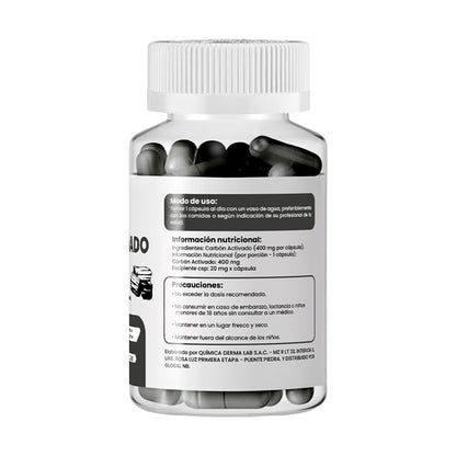 Carbon Activado Plus+ 400mg Dermo Sumak + REGALO PASTILLERO
