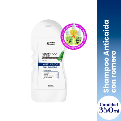 SHAMPOO ANTICAÍDA 350ML - Dermo Sumak + REGALO ACEITE CAPILAR