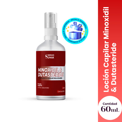 Dermo Sumak – Loción Capilar Anticaída – Minoxidil 5% & Dutasterida 0,5% – Tratamiento Intensivo 60ml