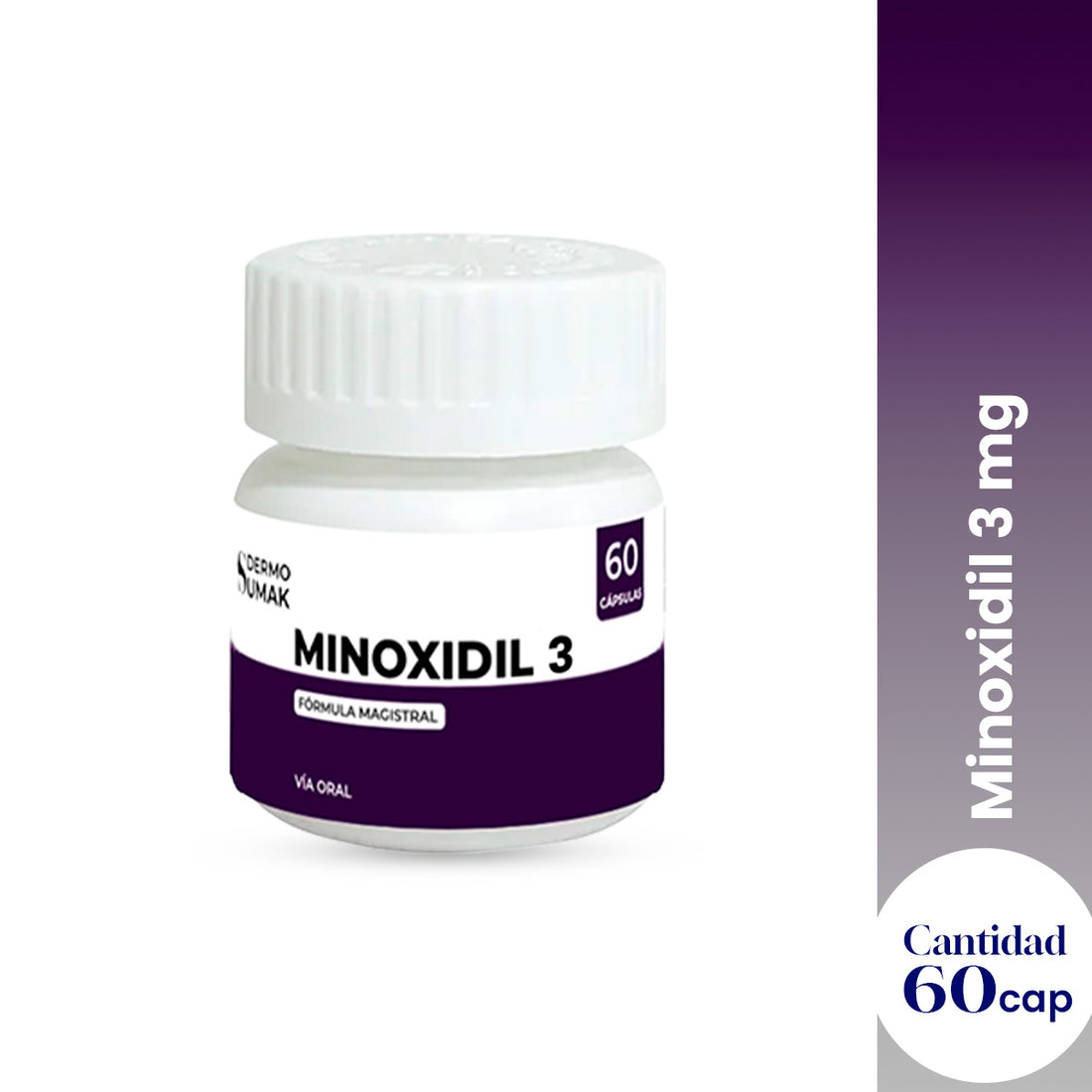 Minoxidil 3mg 60 Cápsulas
