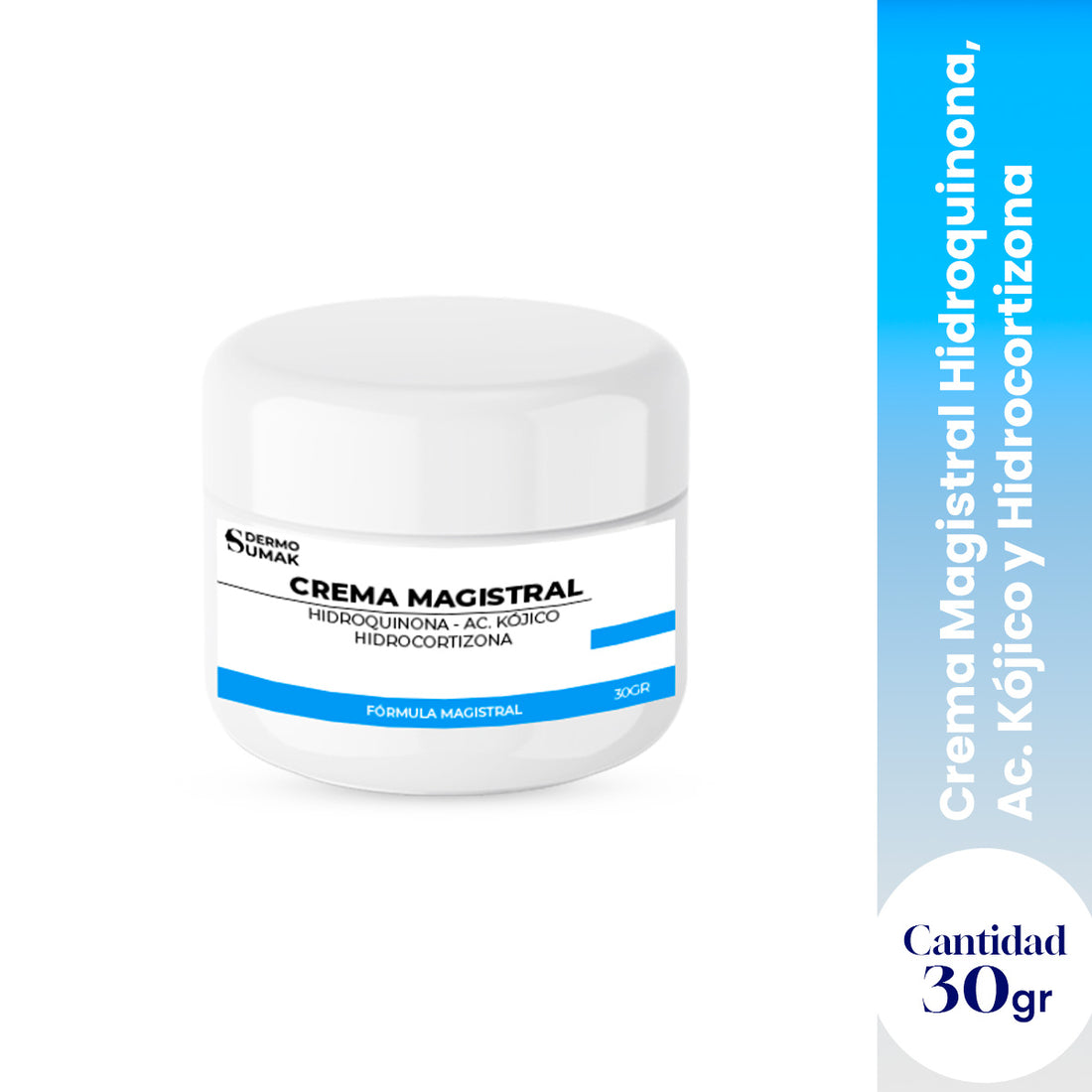 CREMA MAGISTRAL HIDROQUINONA 4% & AC KOJICO 1% & HIDROCORTIZONA 1% 30 GR - DERMO SUMAK