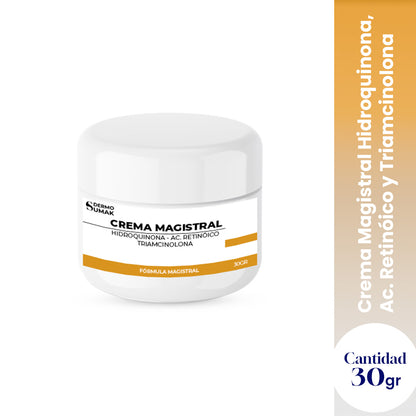 CREMA MAGISTRAL HIDROQUINONA 4% &amp; AC RETINOICO 0.025% &amp; TRIANCINOLONA 0.025% 30 GR - DERMO SUMAK