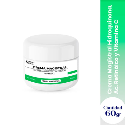 CREMA MAGISTRAL HIDROQUINONA 4% &amp; AC RETINOICO 0.025% &amp; VITAMINA C 2% 50GR - DERMO SUMAK