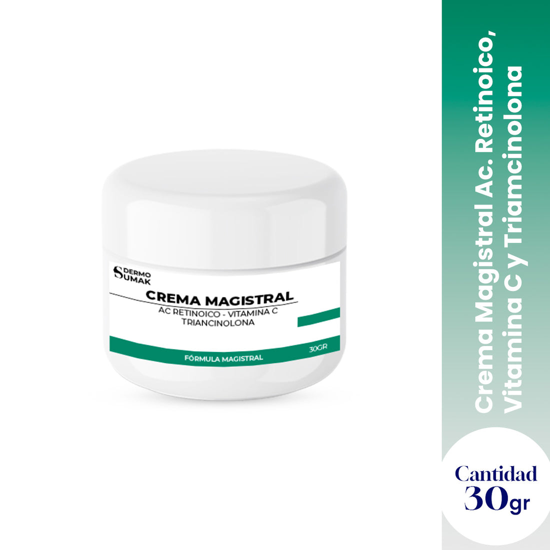 CREMA MAGISTRAL & AC RETINOICO 0.025% & VITAMINA C 3% & TRIANCINOLONA 0.025% 30GR - DERMO SUMAK
